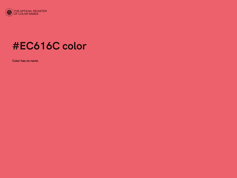 #EC616C color image