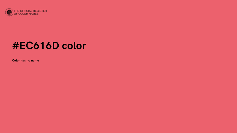 #EC616D color image