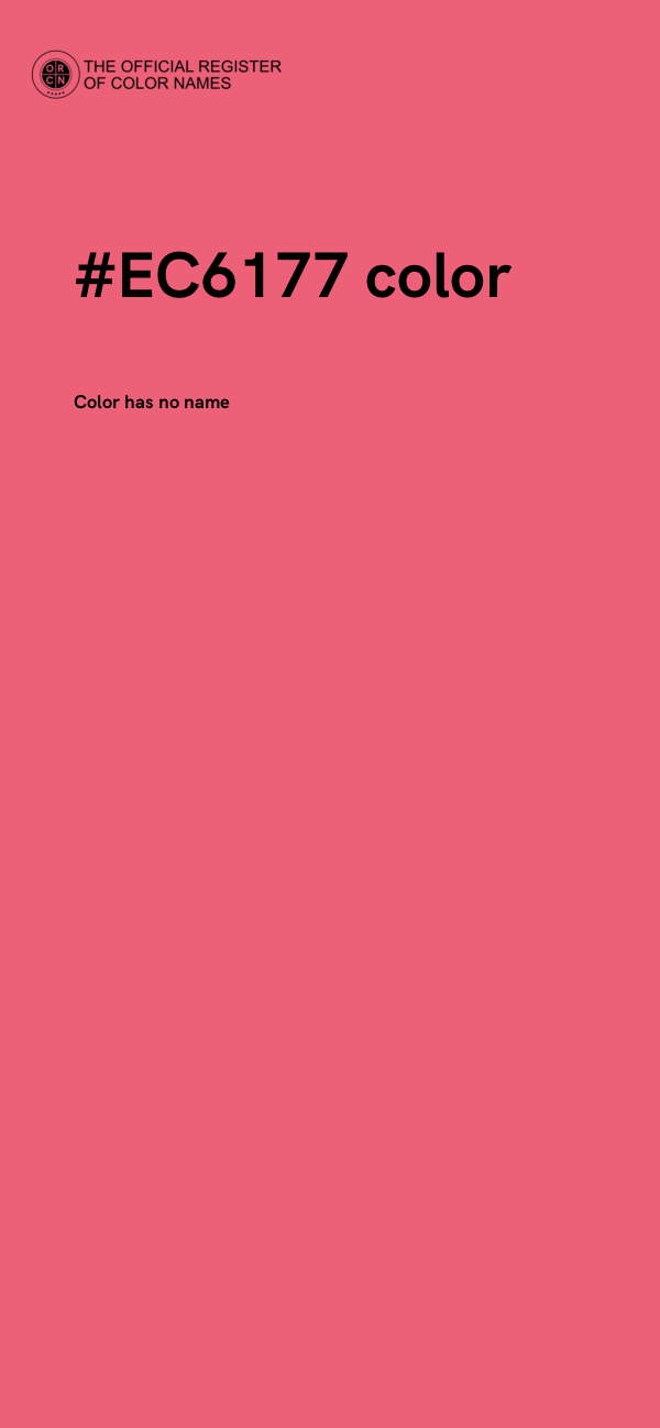 #EC6177 color image