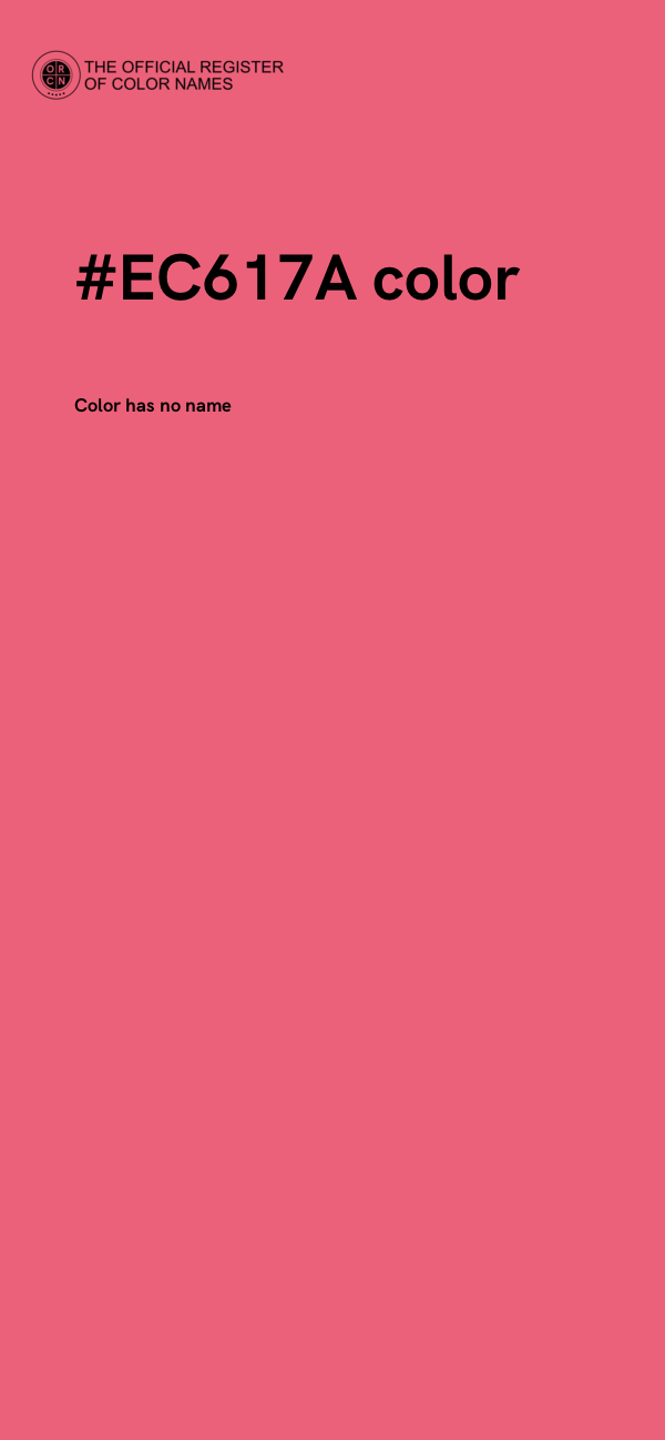 #EC617A color image