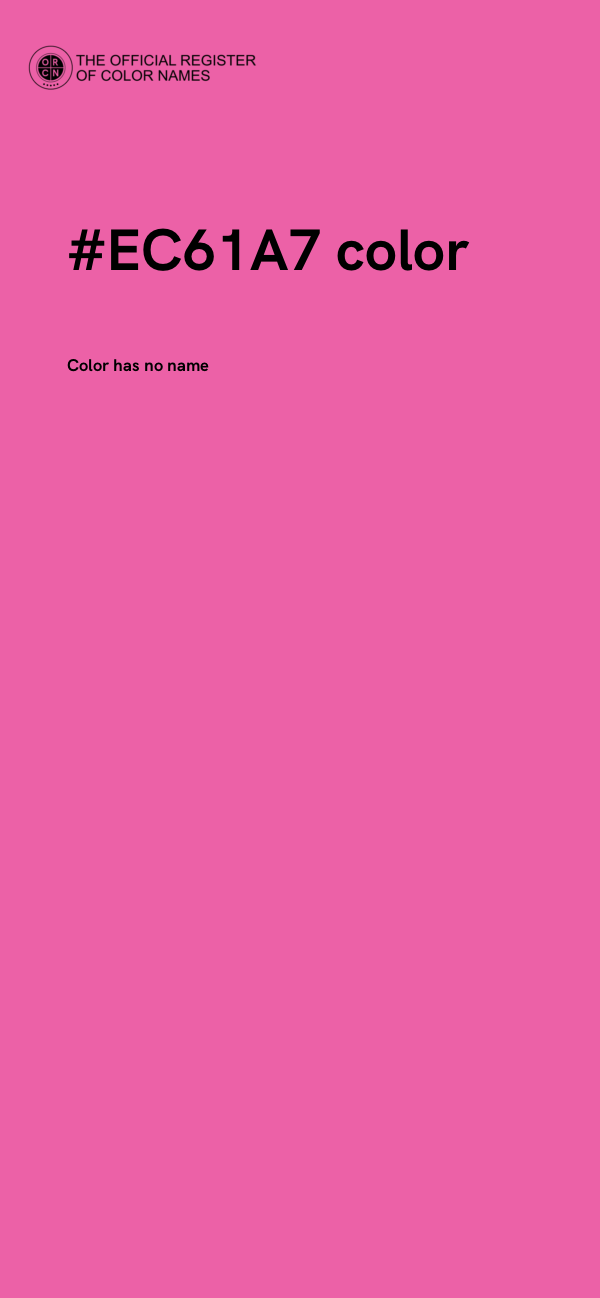 #EC61A7 color image