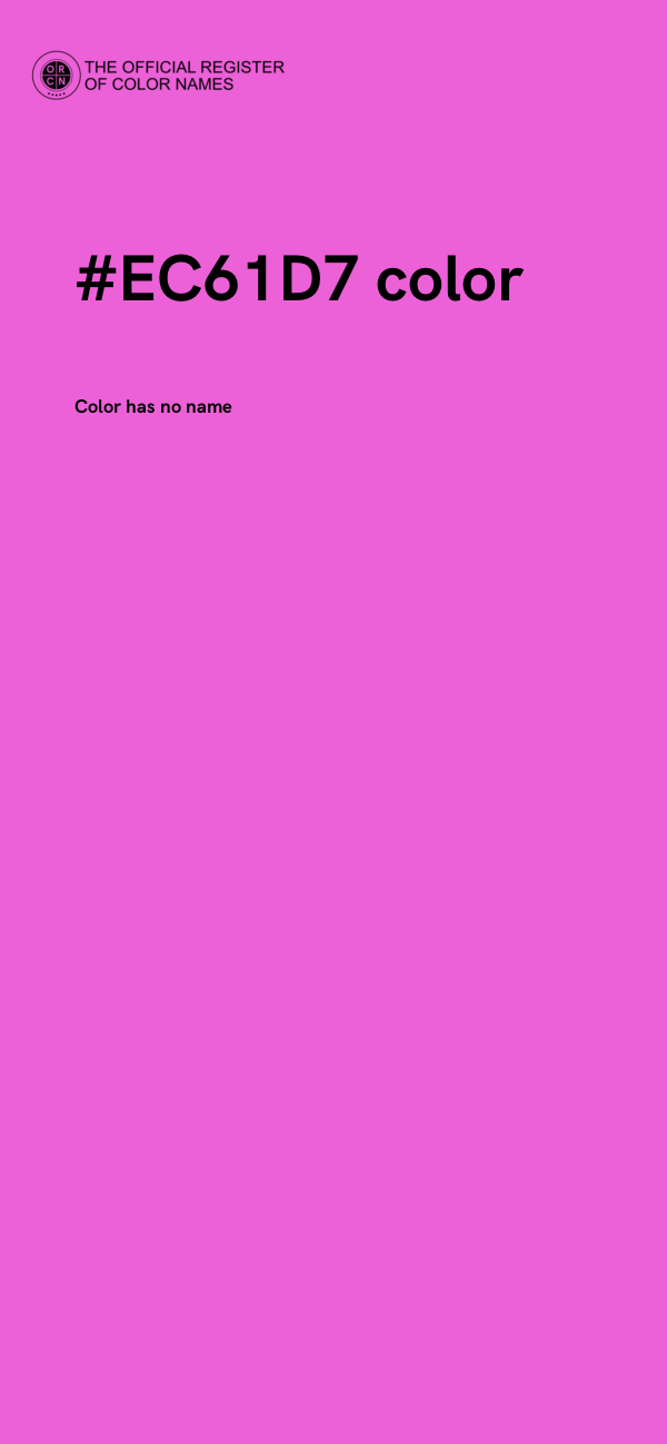 #EC61D7 color image