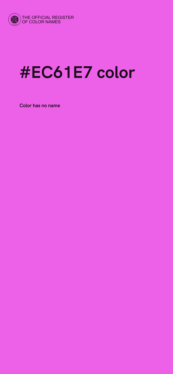 #EC61E7 color image