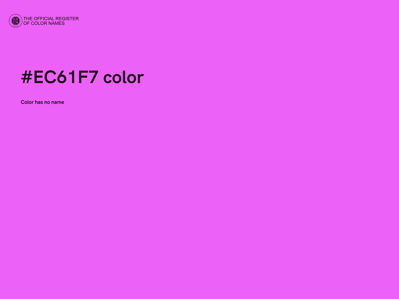 #EC61F7 color image