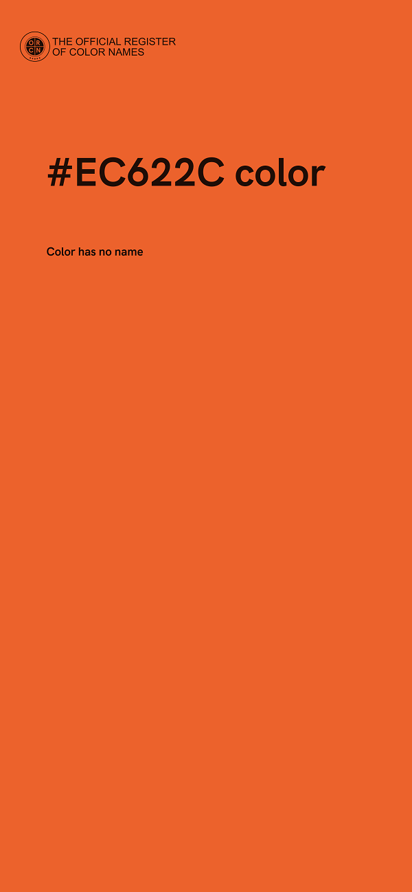 #EC622C color image