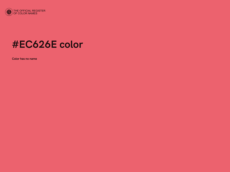 #EC626E color image