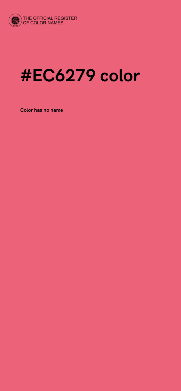 #EC6279 color image