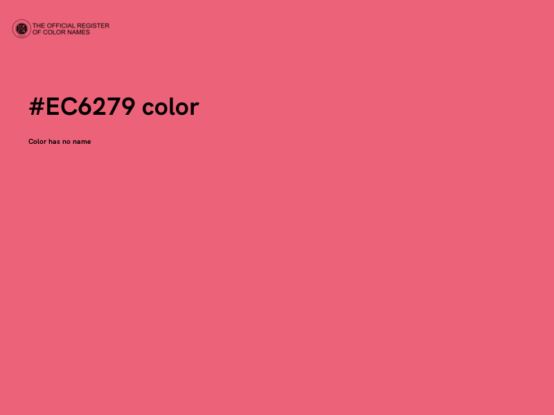 #EC6279 color image