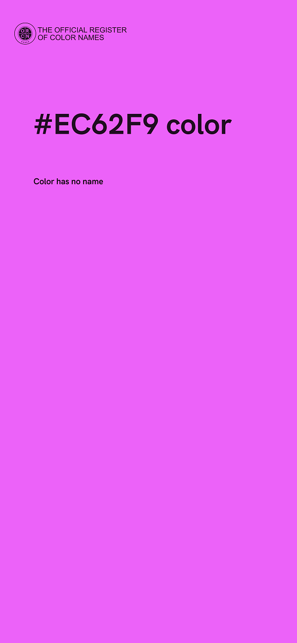 #EC62F9 color image