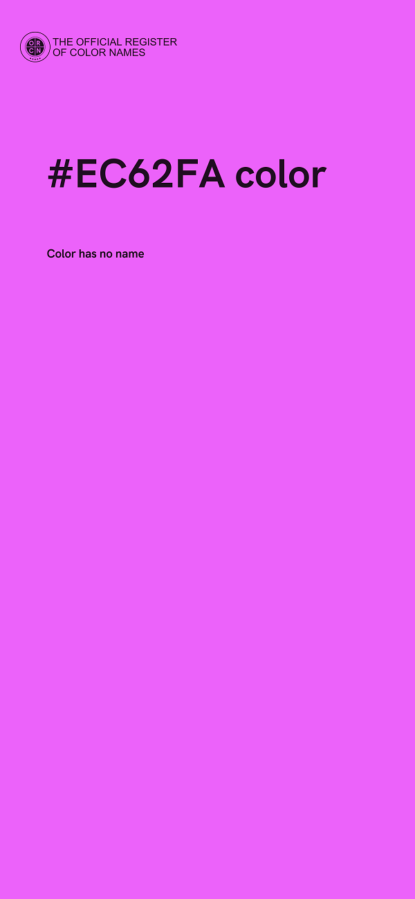 #EC62FA color image