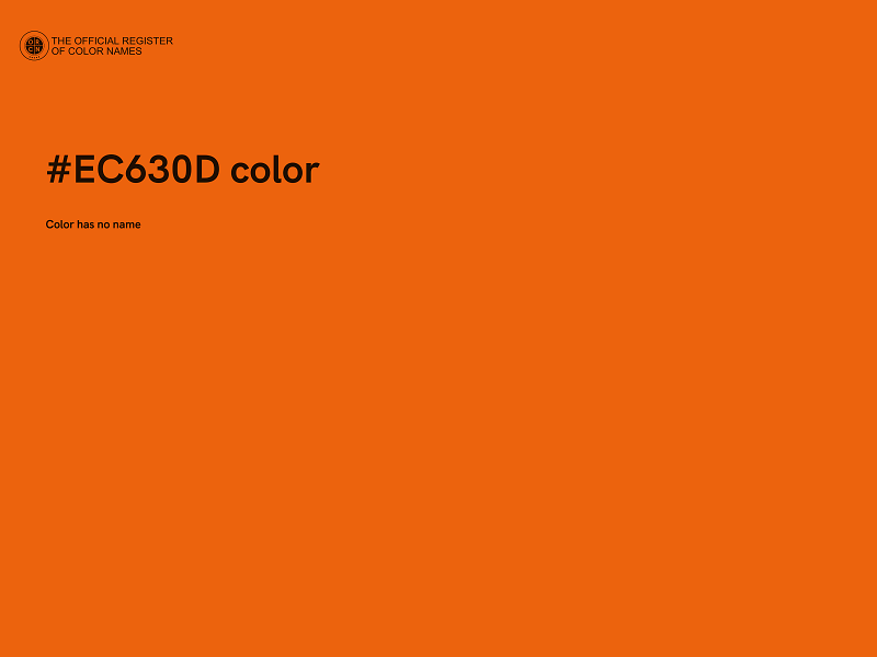 #EC630D color image