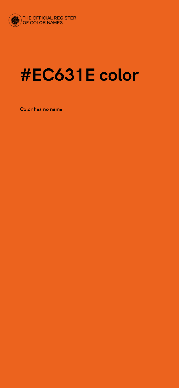#EC631E color image