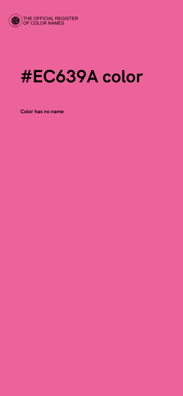 #EC639A color image