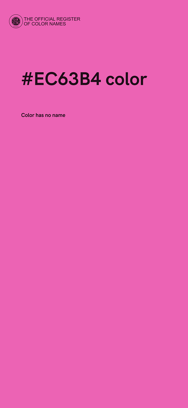 #EC63B4 color image