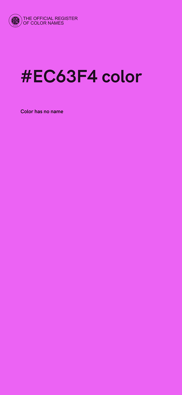 #EC63F4 color image
