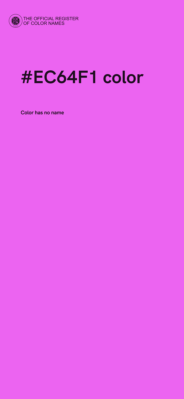 #EC64F1 color image