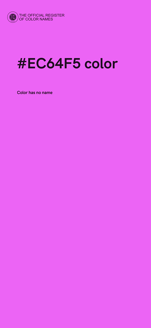 #EC64F5 color image