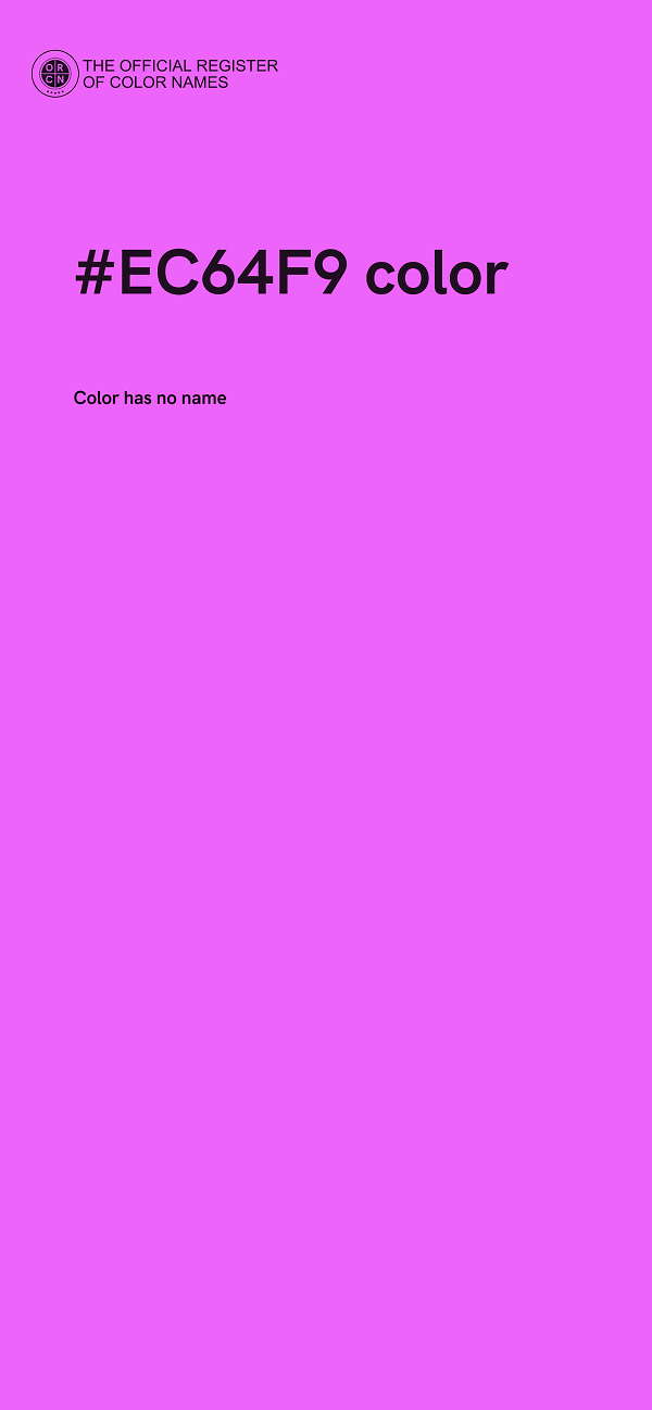 #EC64F9 color image