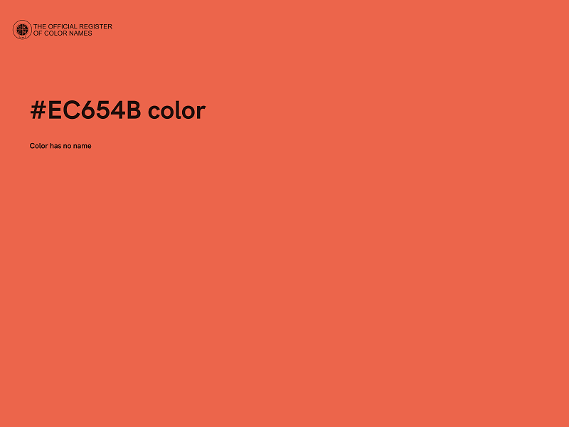 #EC654B color image