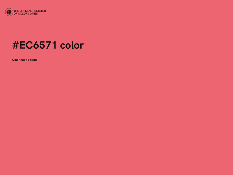 #EC6571 color image