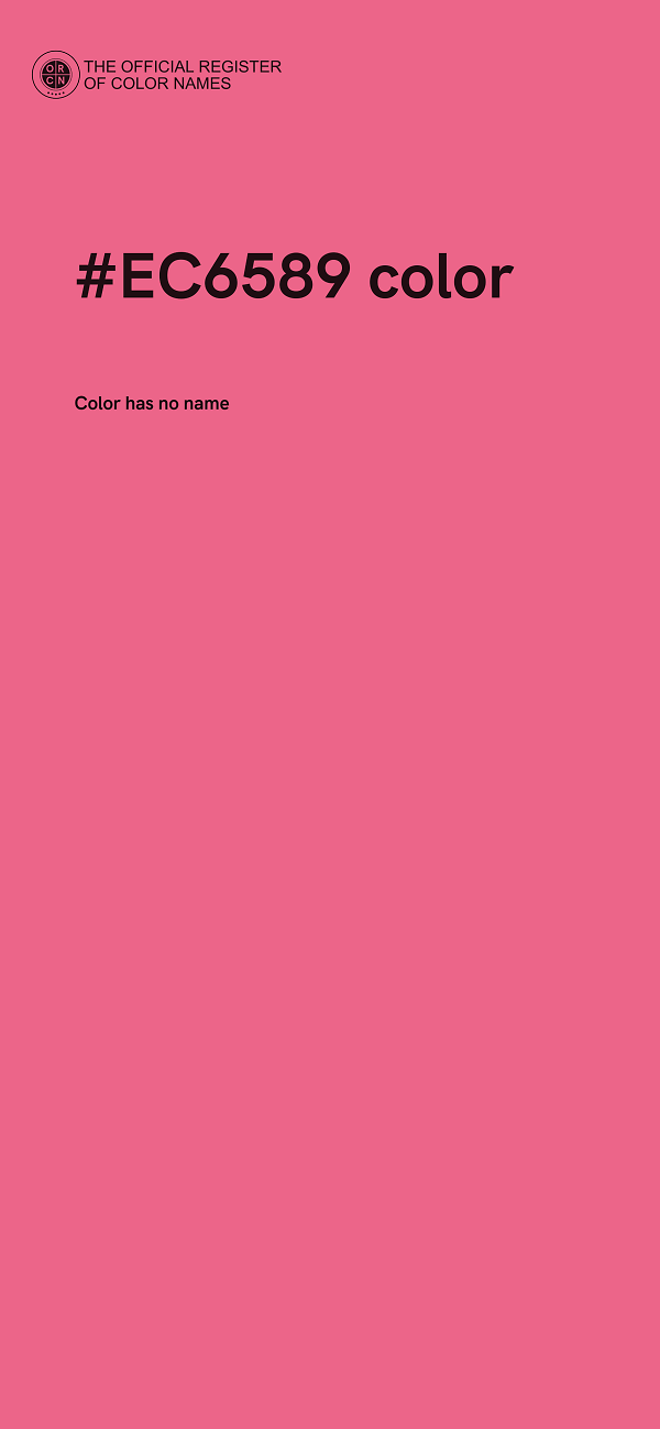 #EC6589 color image