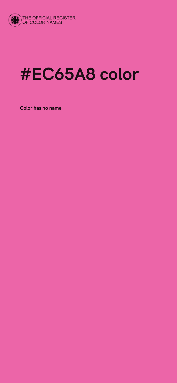 #EC65A8 color image