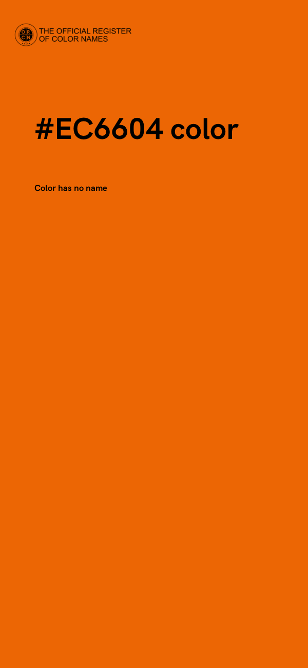 #EC6604 color image