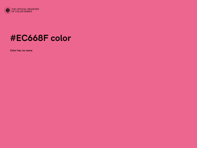#EC668F color image