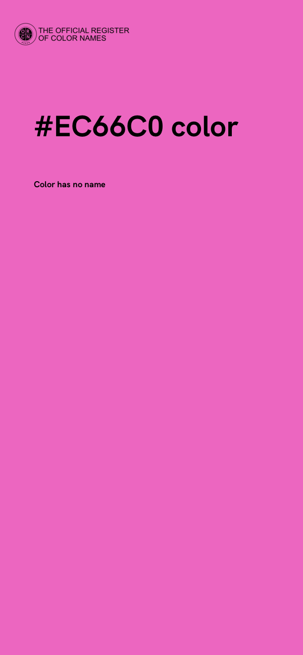 #EC66C0 color image