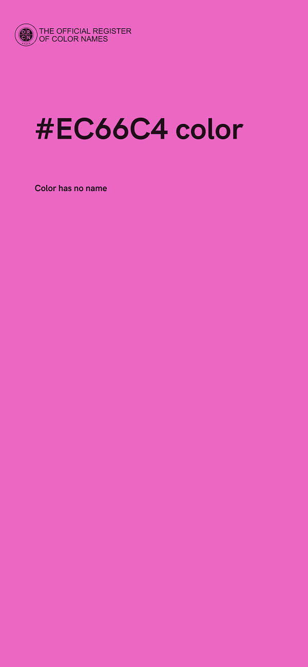 #EC66C4 color image