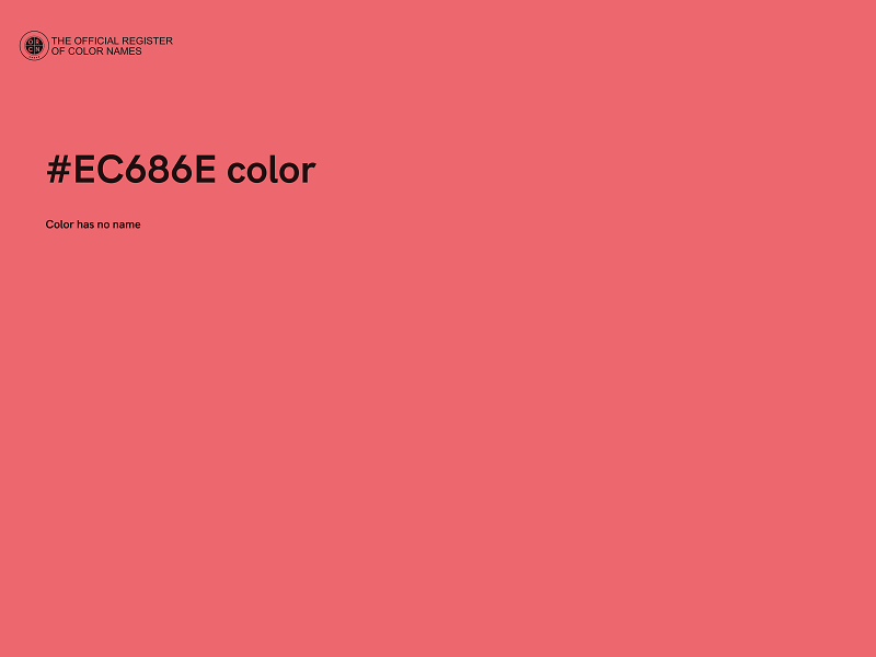 #EC686E color image