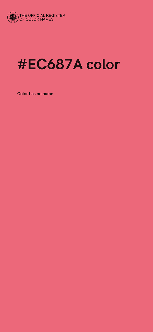 #EC687A color image