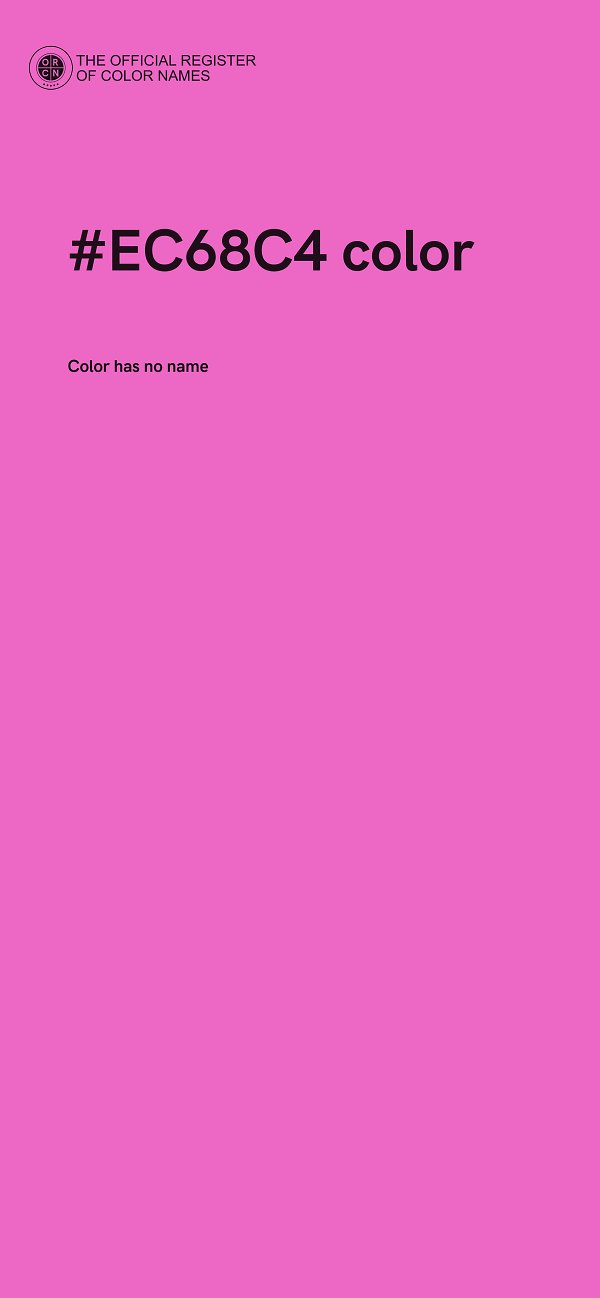 #EC68C4 color image