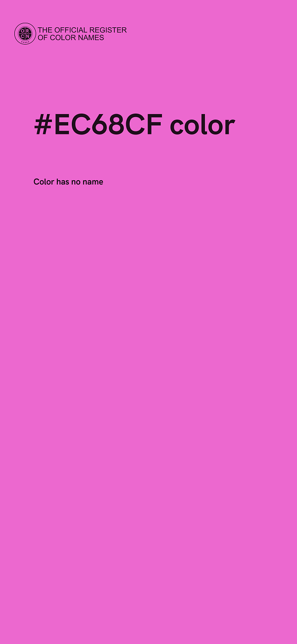 #EC68CF color image