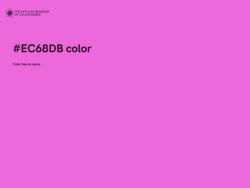 #EC68DB color image