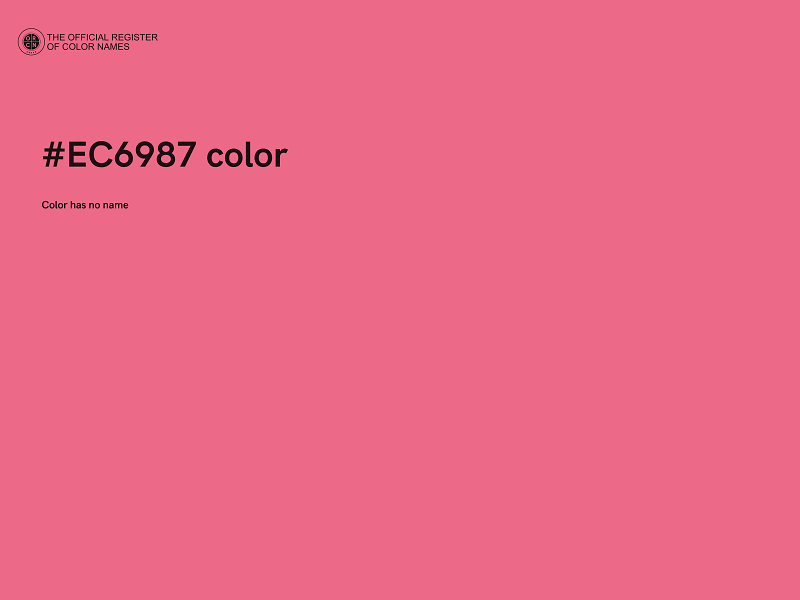 #EC6987 color image