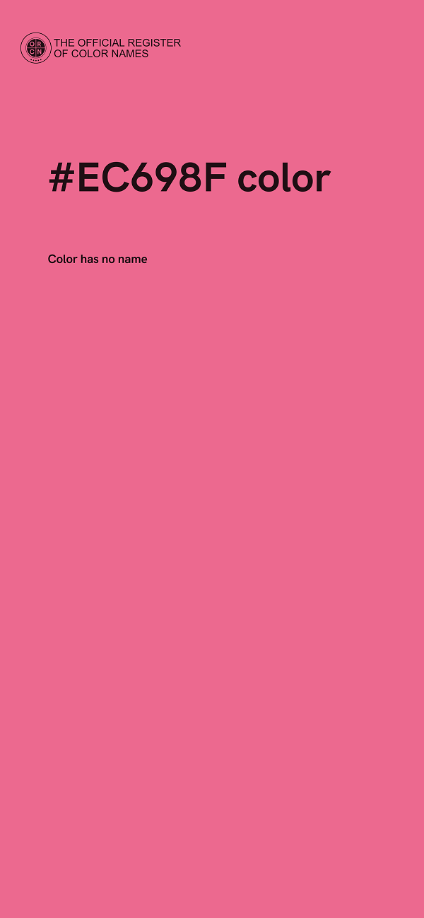 #EC698F color image