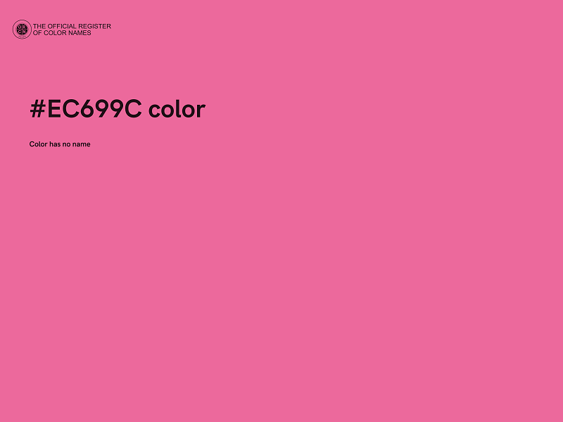 #EC699C color image