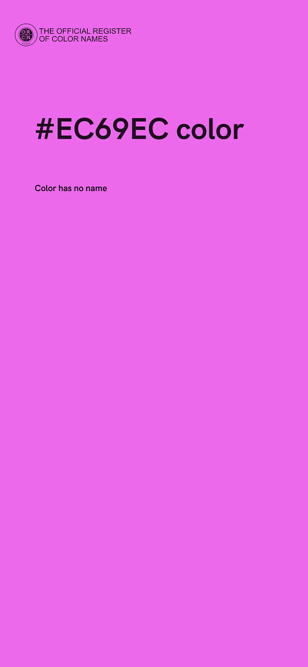 #EC69EC color image
