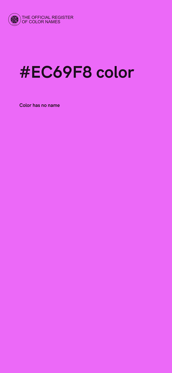#EC69F8 color image