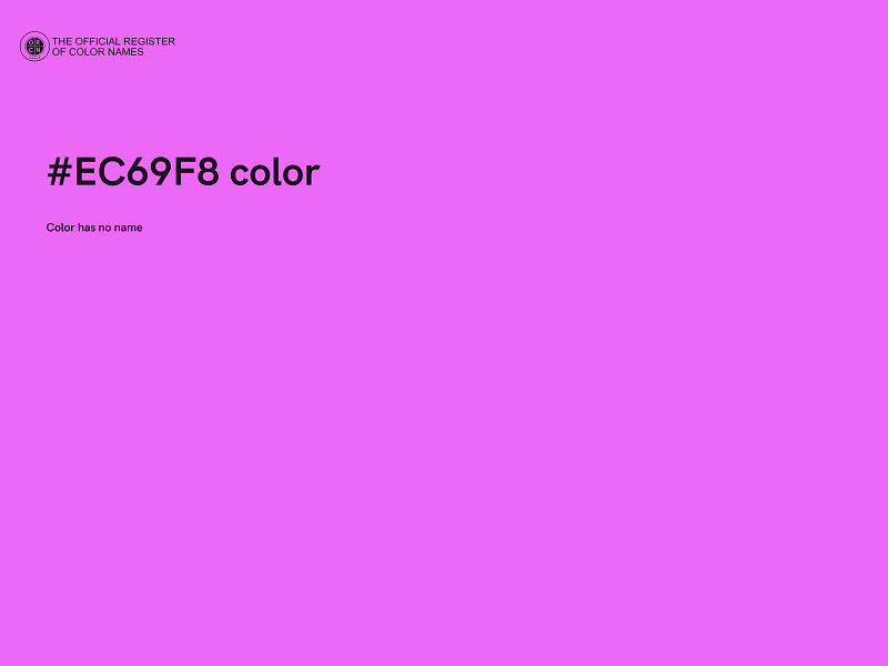 #EC69F8 color image