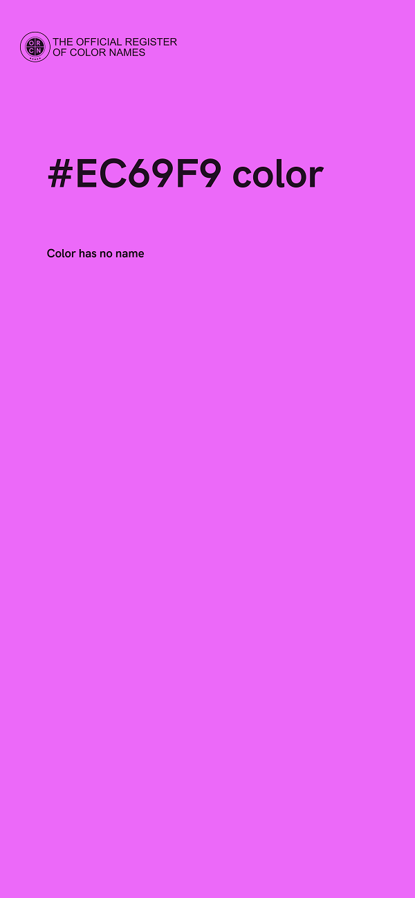#EC69F9 color image