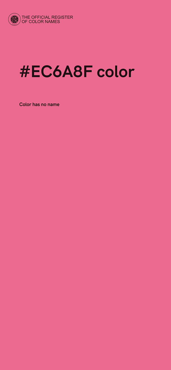 #EC6A8F color image