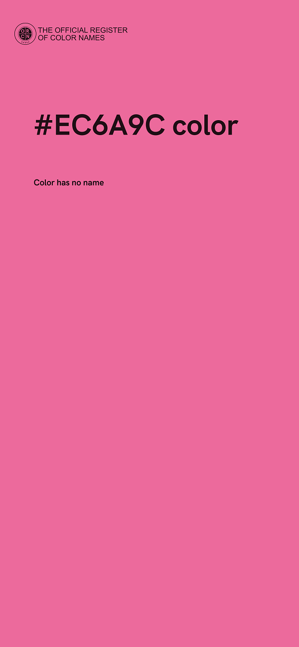 #EC6A9C color image