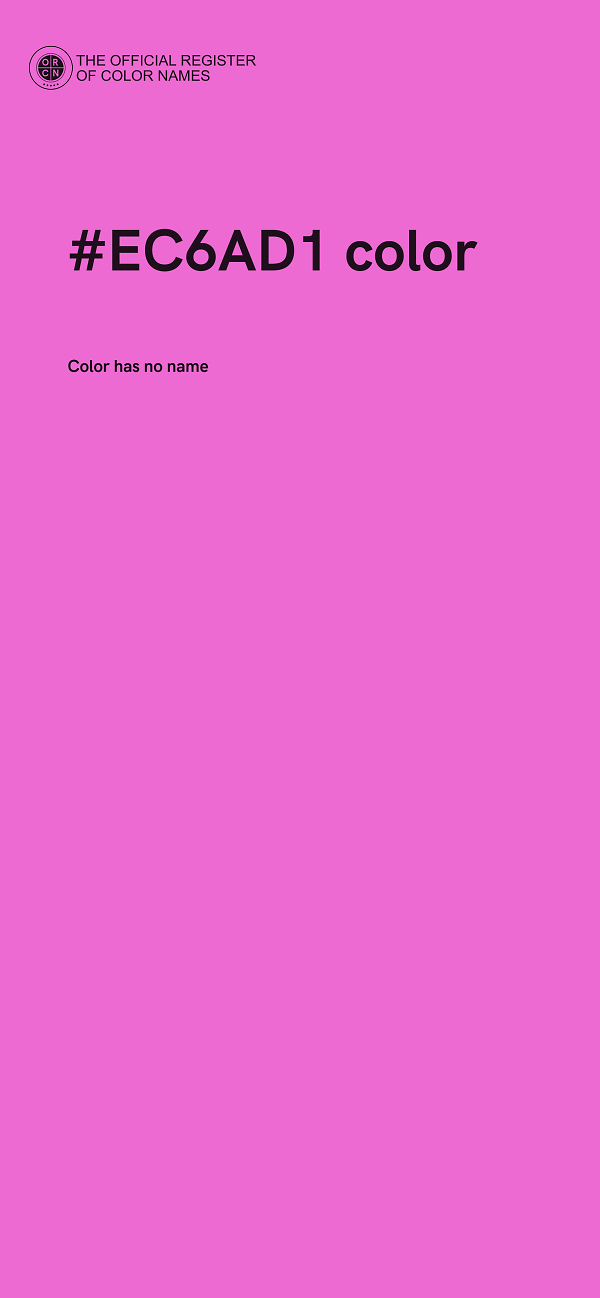 #EC6AD1 color image