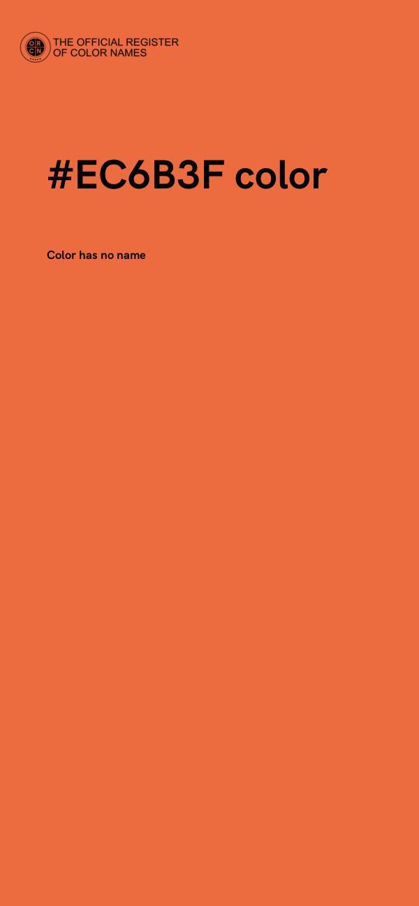 #EC6B3F color image