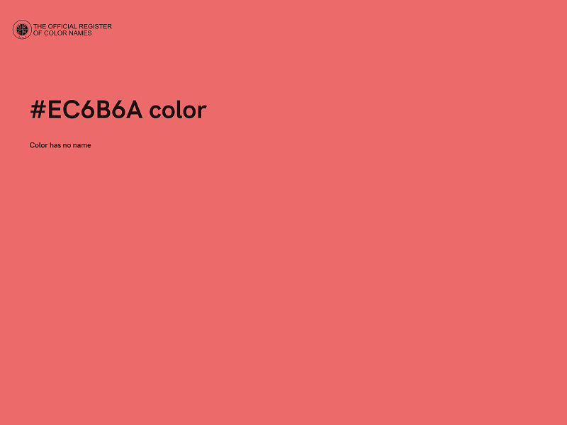 #EC6B6A color image