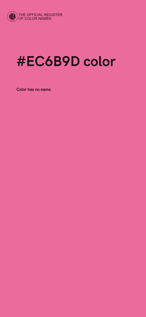 #EC6B9D color image