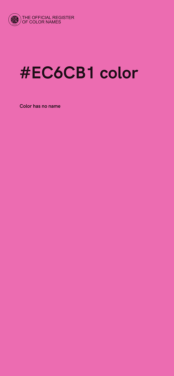 #EC6CB1 color image