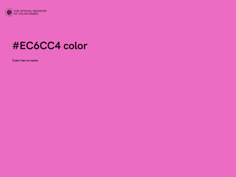 #EC6CC4 color image